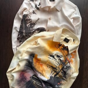 Premium Artistic Printed Designer Casual Cotton Shirt | Pack of 2