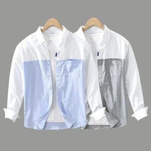 dual-tone-designer-casual-cotton-shirt-pack-of-2