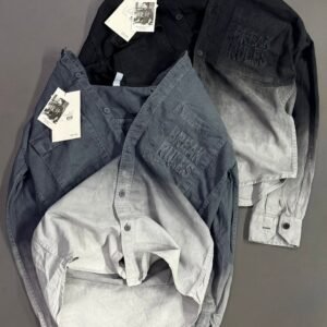 Premium Ombre Washed Denim Designer Casual Cotton Shirt | Pack of 2