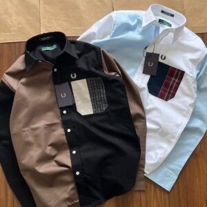 premium-color-block-designer-casual-cotton-shirt-pack-of-2